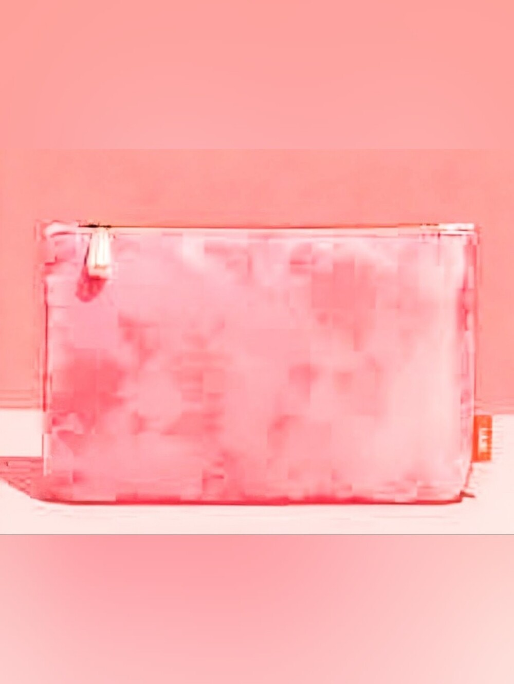 💄4/$20 ipsy Pink Satin Zip Cosmetic Pouch with Pearl-like Zipper Pull